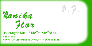 monika flor business card